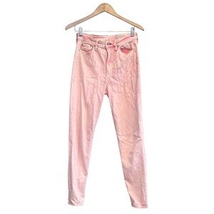 Rag & Bone Size 27 Nina High Rise Skinny Ankle Tie Dye Marbled Pink Jeans